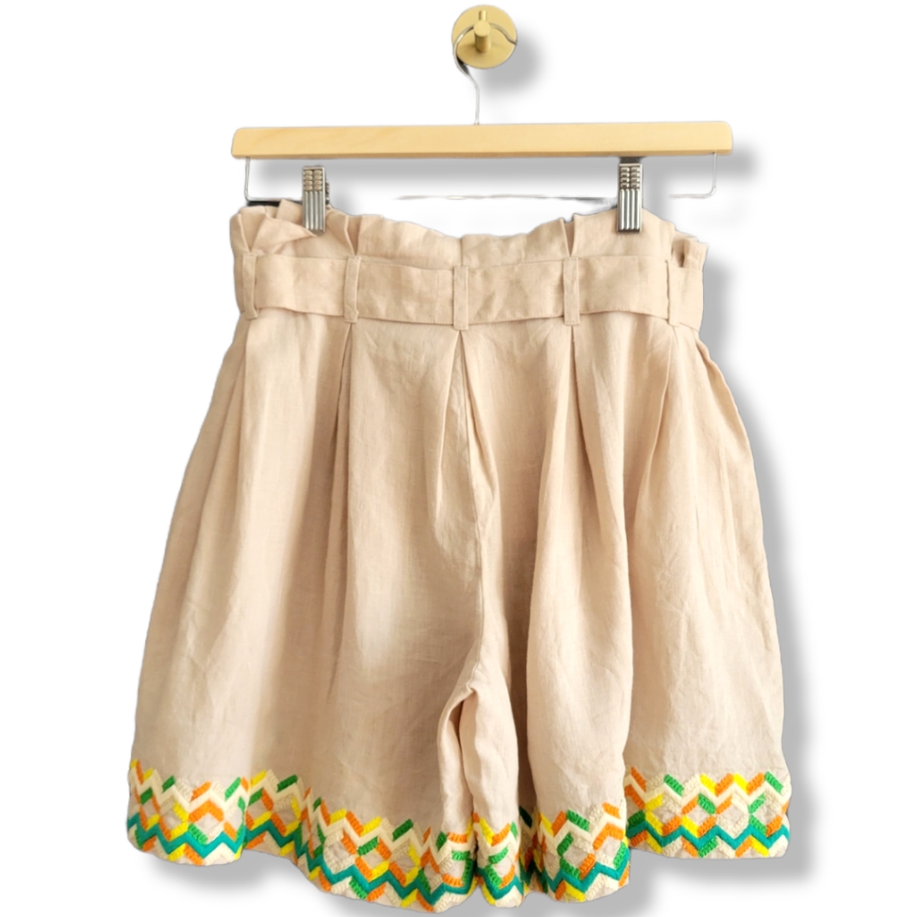 All Things Mochi Christine Top Paula Shorts Linen Embroidered Boho Set Nwt — image 8 of 8